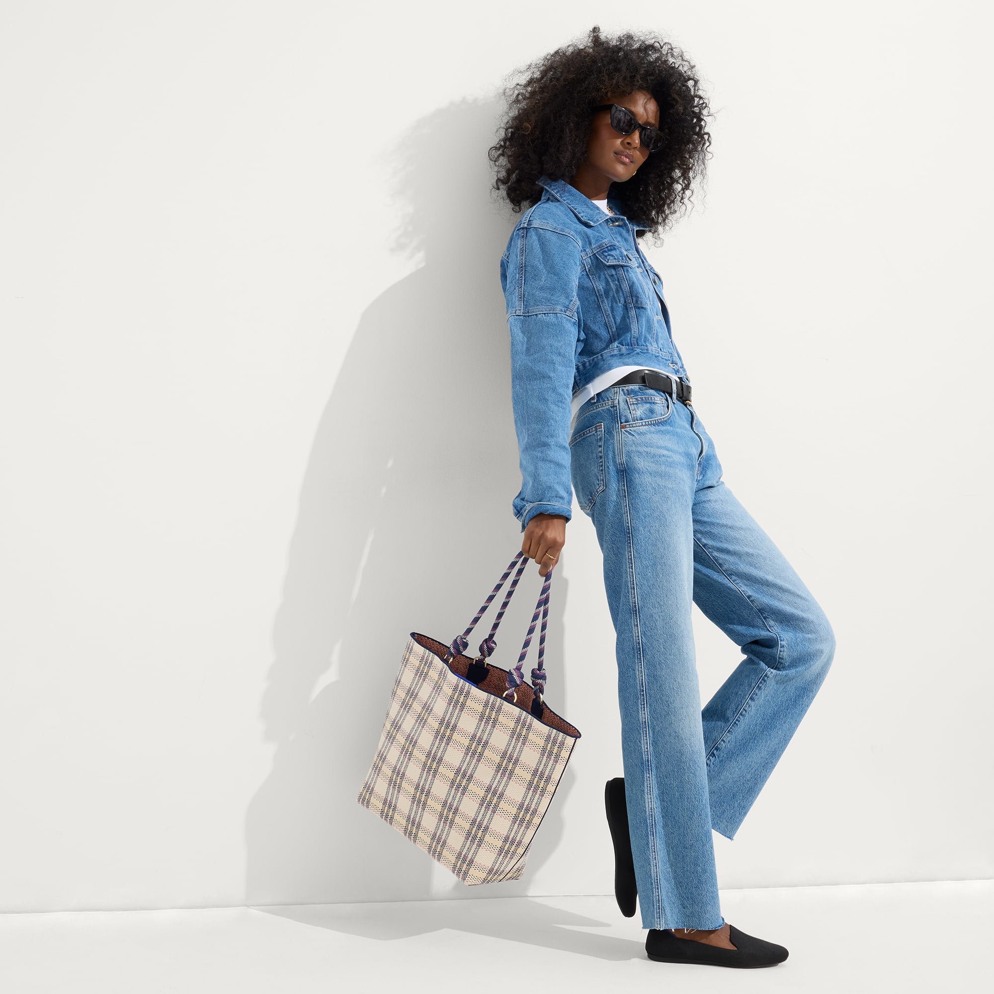 The Lightweight Tote - Spring Plaid - Image 4